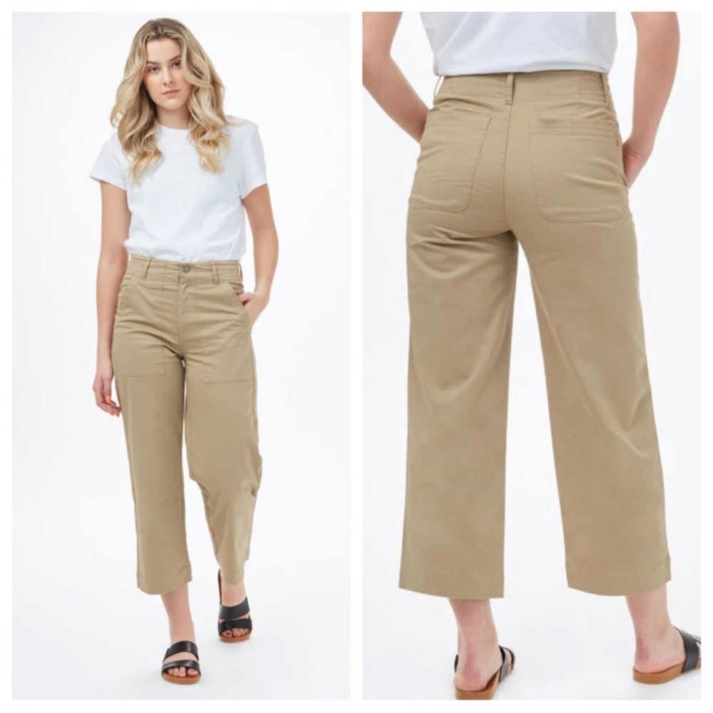 & Other Stories Stockholm Atelier Tan high waisted cropped length Jeans size 6